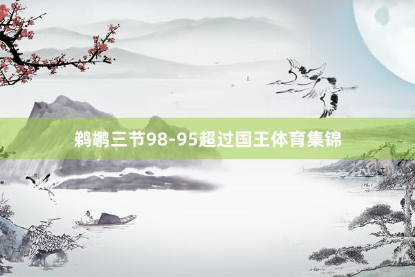 鹈鹕三节98-95超过国王体育集锦