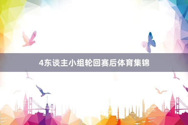 4东谈主小组轮回赛后体育集锦