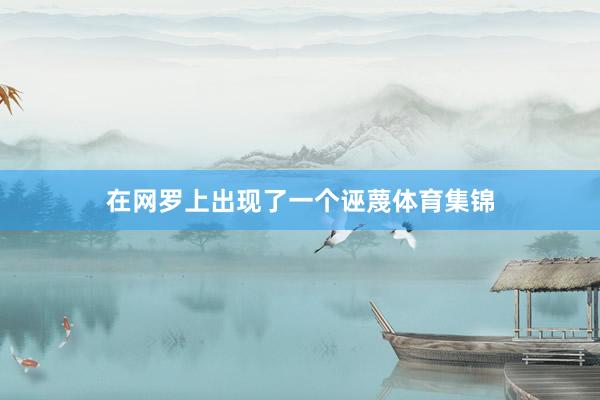 在网罗上出现了一个诬蔑体育集锦