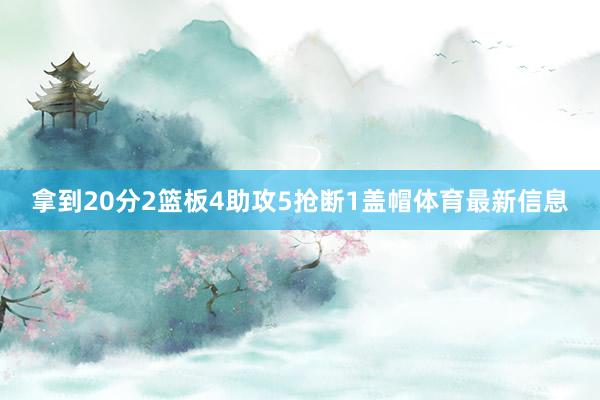 拿到20分2篮板4助攻5抢断1盖帽体育最新信息